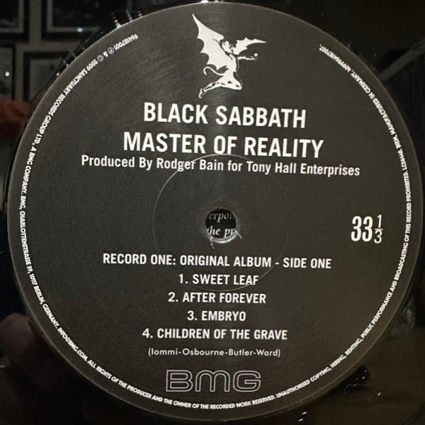 Виниловая пластинка Black Sabbath – Master Of Reality (Deluxe) - 2LP - рис.3