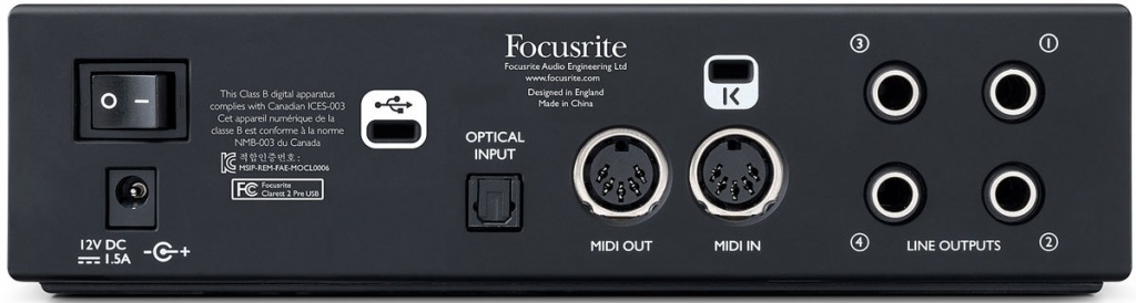 FOCUSRITE Clarett 2Pre Thunderbolt FOCUSRITE Clarett 2Pre Thunderbolt