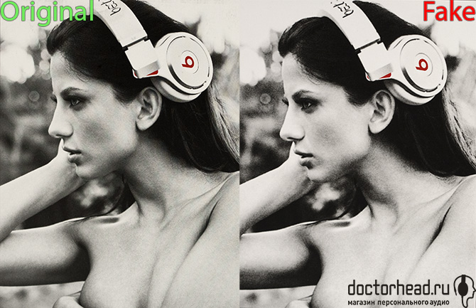 полиграфия оригинала и подделки Beats by dr. Dre urBeats в обзоре doctorhead.ru