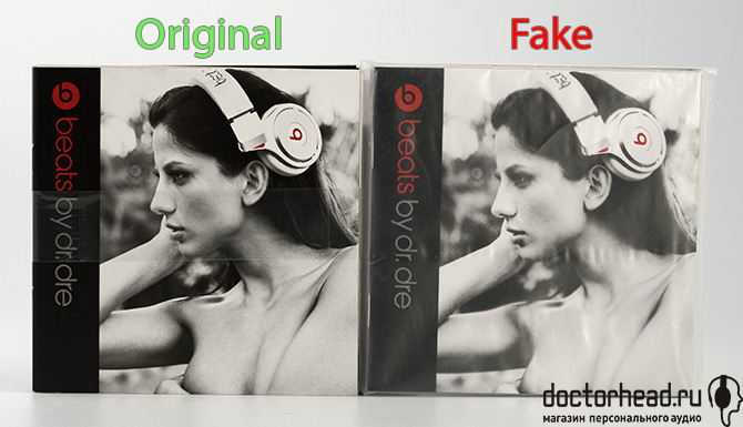 буклет оригинала и подделки Beats by dr. Dre urBeats в обзоре doctorhead.ru