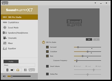 SOUND BLASTER X7
