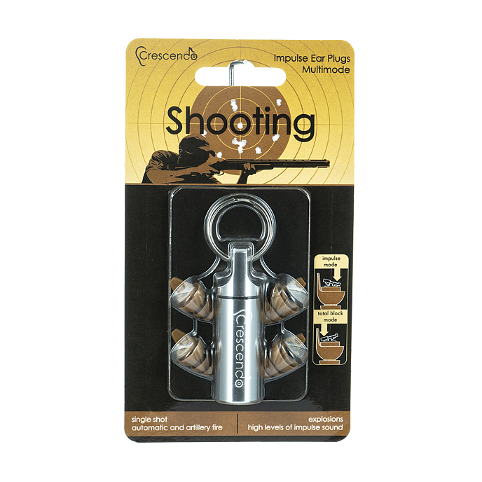 Беруши Dynamic Ear Company Crescendo Shooting Reusable Impulse - рис.0