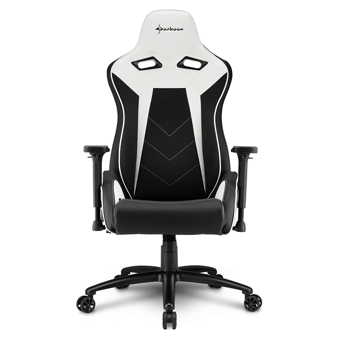 Компьютерное кресло Sharkoon Elbrus 3 White Black - рис.1