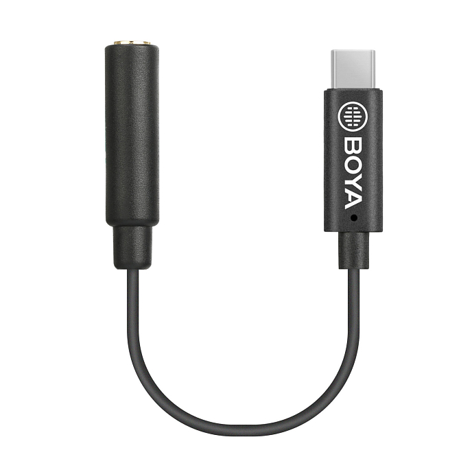 Переходник Boya BY-K9 3.5mm - usb type-c - рис.0