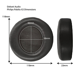 Амбушюры Dekoni Audio Elite Velour Ear Pad Set for Philips Fidelio X2