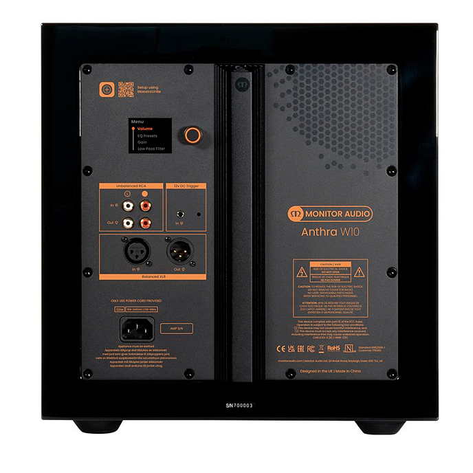 Сабвуфер Monitor Audio Anthra W10 High Gloss Black - рис.2