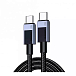 Кабель UGREEN L512 Black/Grey USB-C/USB-C 1m - рис.0
