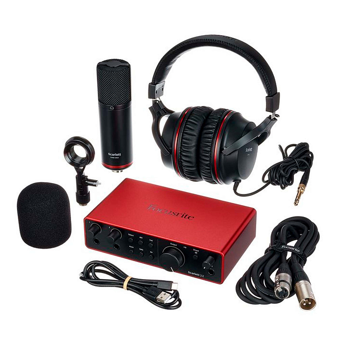 Комплект для звукозаписи Focusrite Scarlett 2i2 Studio 4th Gen - рис.1