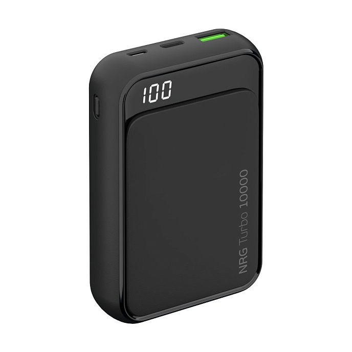 Внешний аккумулятор Deppa NRG Turbo Compact 10000 mAh QC 3.0 Black - рис.0