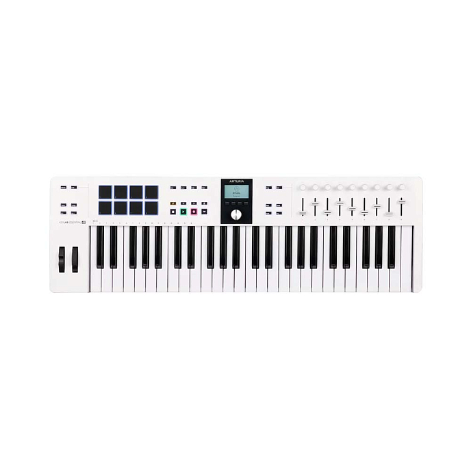 MIDI-клавиатура Arturia KeyLab Essential 49 mk3 white клавишный контроллер_OpenBox - рис.0