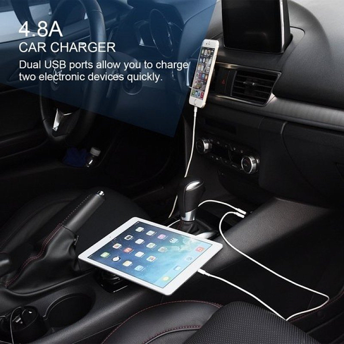 Автомобильный держатель для телефона Mpow car phone cradle and charger - рис.2