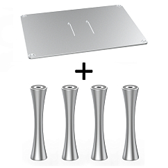 Стойка для Hi-Fi ddHiFi HS400 + SR85 x 4 Anodized Silver/Silver