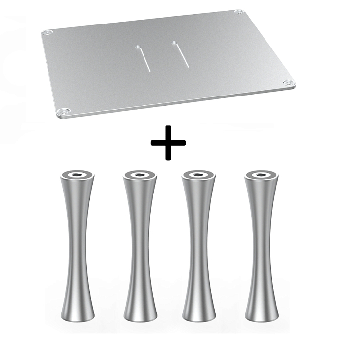 Стойка для Hi-Fi ddHiFi HS400 + SR85 x 4 Anodized Silver/Silver - рис.0