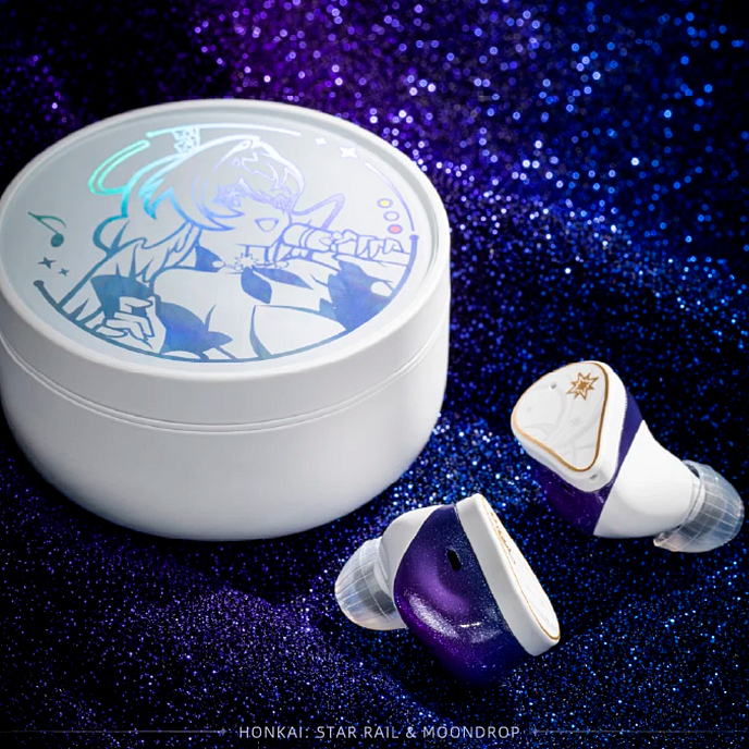 Беспроводные наушники MoonDrop Robin White/Blue - рис.5