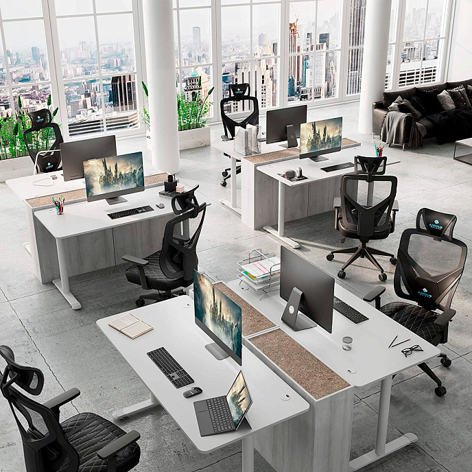 Компьютерный стол EUREKA IOD 60 White - рис.7