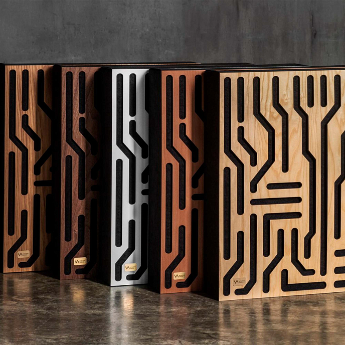 Акустическая панель Acoustic Shield AS Labyrinth Oak 50x50x10cm - рис.3