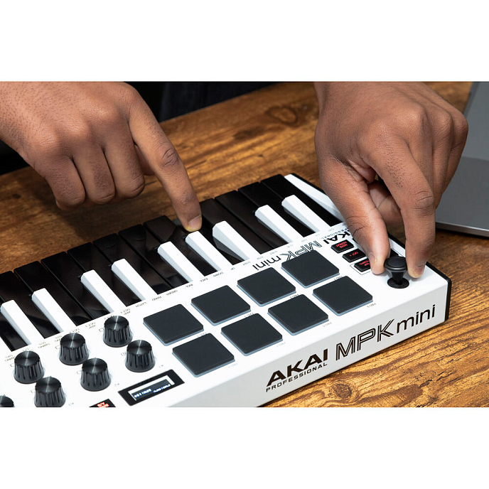MIDI-клавиатура AKAI PRO MPK mini mk3 White - рис.6