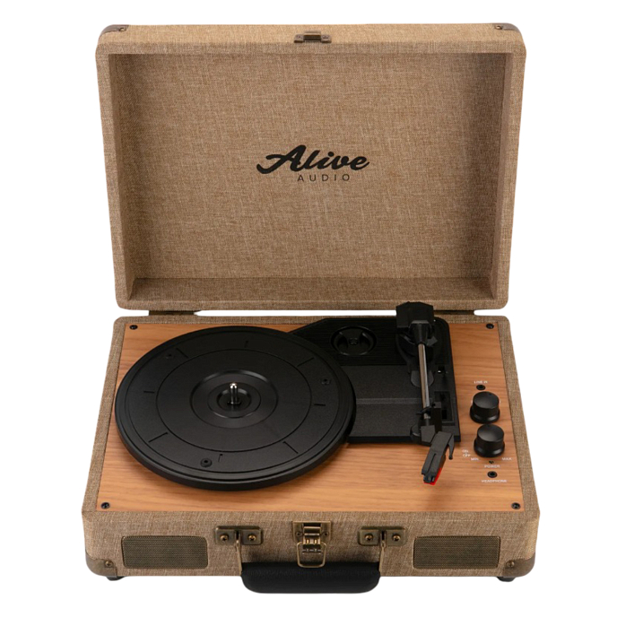 Проигрыватель винила Alive Audio GLAM The Canvas Edition Mocca - рис.2