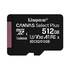 Карта памяти Kingston Canvas Select Plus Adaptor 512Gb