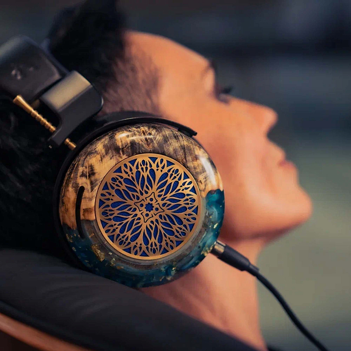 Наушники полноразмерные ZMF Atrium LTD Green Ish Leather 4-pin xlr ofc cable + 6.35mm - рис.25