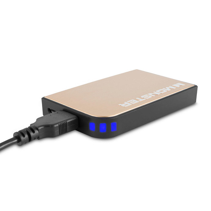 Внешний аккумулятор Monster Mobile PowerCard Turbo Champagne Gold - рис.3