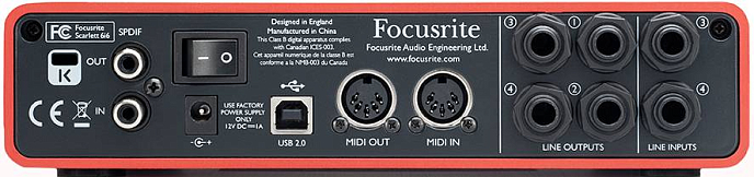 Аудиоинтерфейс FOCUSRITE Scarlett 6i6 2nd Gen - рис.2
