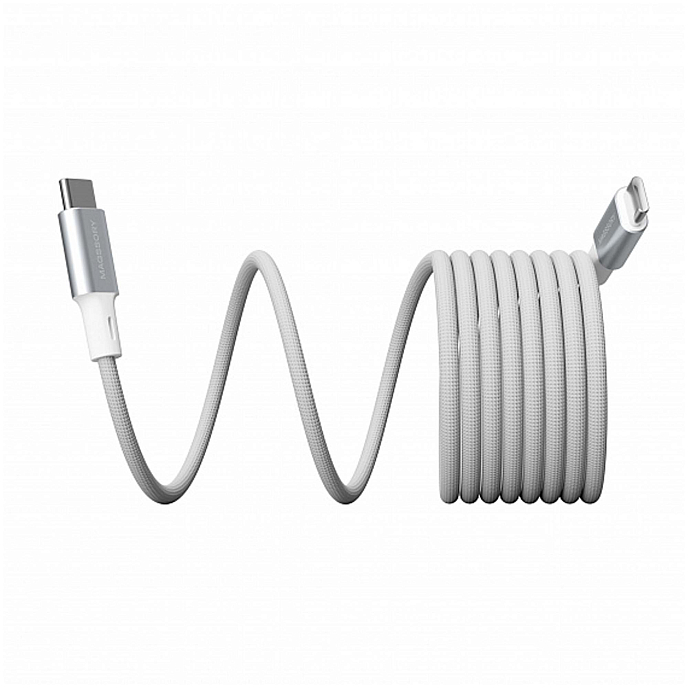 Кабель Magssory Dice C 240W USB-C - USB-C White 2.4m - рис.1