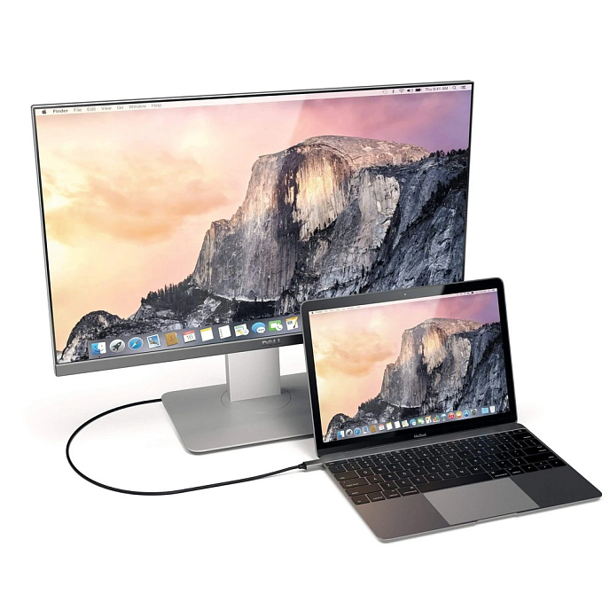 Кабель Satechi Type-C to HDMI 4K 60HZ Space Gray 1.8m - рис.5