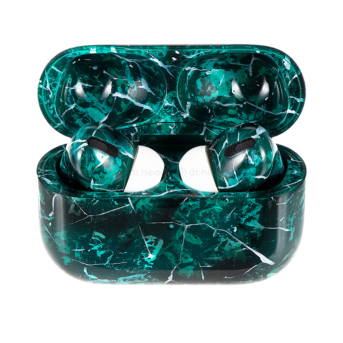 Беспроводные наушники Apple AirPods Pro 2nd gen with MagSafe USB-C (2023) Green Marble Total Gloss - рис.0