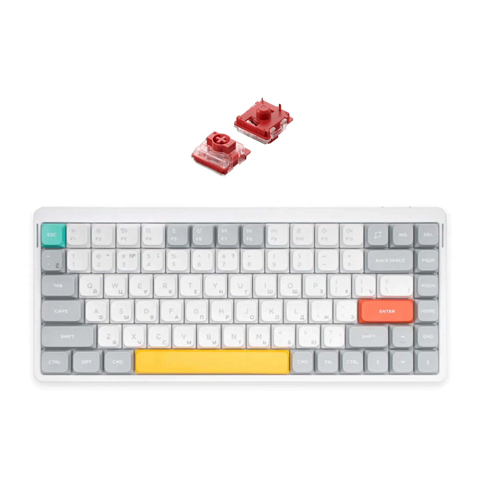 Клавиатура NuPhy Air75 V2 Cowberry Switch Iconic White - рис.0