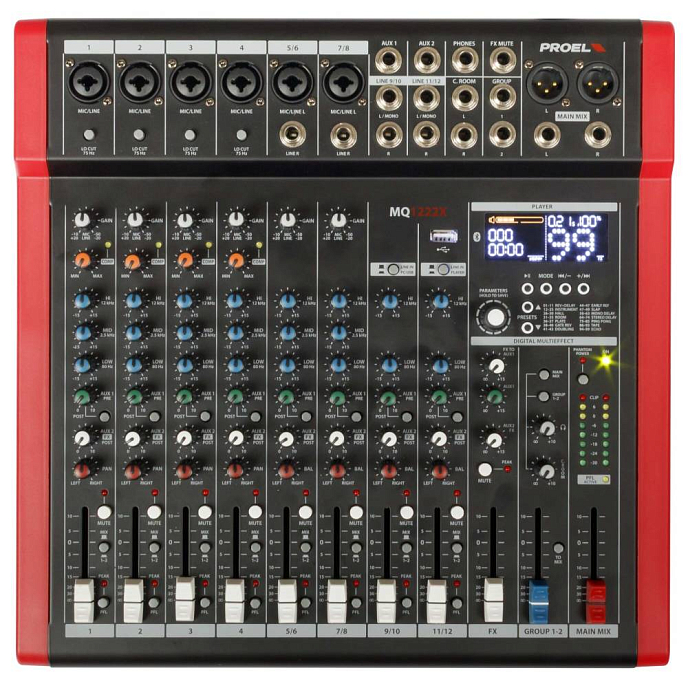 Микшерный пульт Proel MQ1222X Black - рис.0