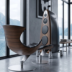 Кресло для прослушивания Bruunmunch Lobster Steel Base - Walnut/Black