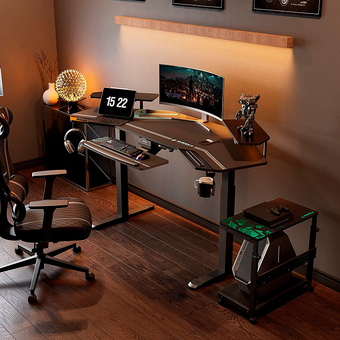 Компьютерный стол EUREKA ERK-ES71 Black - рис.4