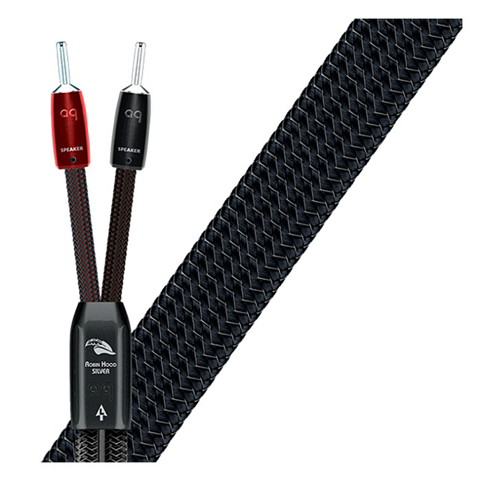 Кабель AudioQuest Robin Hood ZERO Silver (Full-Range/Treble) Banana 2.5 m - рис.0