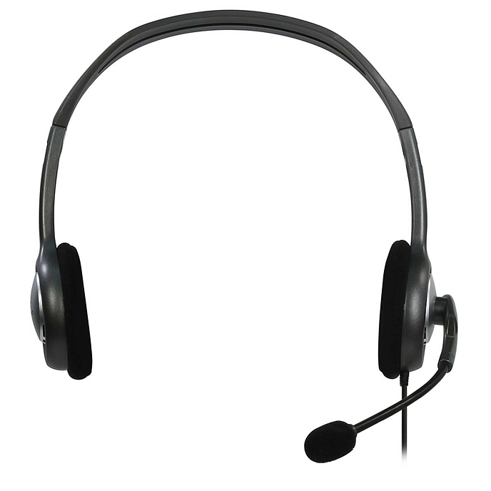 Наушники накладные Logitech H111 Grey - рис.1