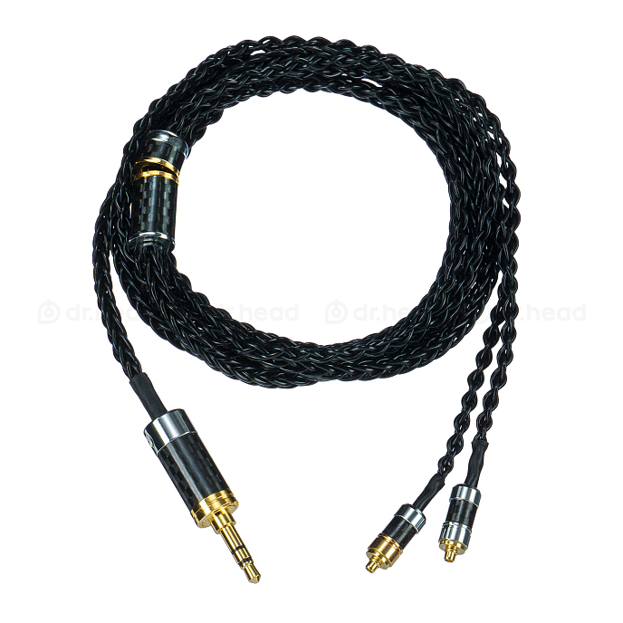 Кабель HeadMade IEM MMCX - 3.5mm Black 1.2m - рис.0