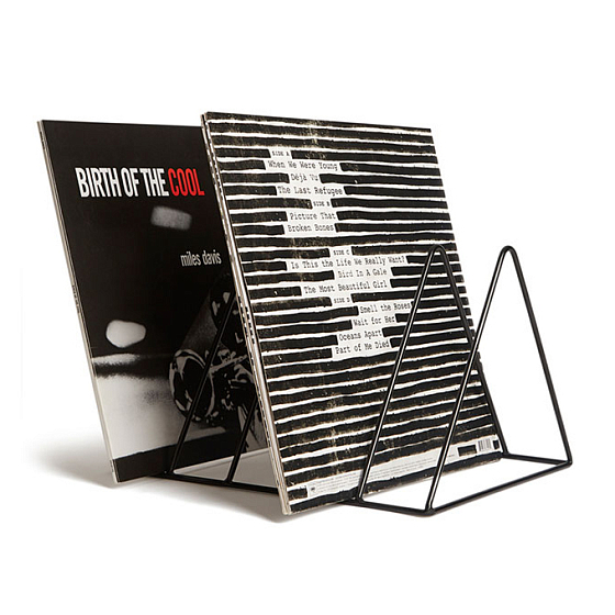 Подставка для пластинок MJI Audio Vinyl Records Holder R25A Black - рис.0