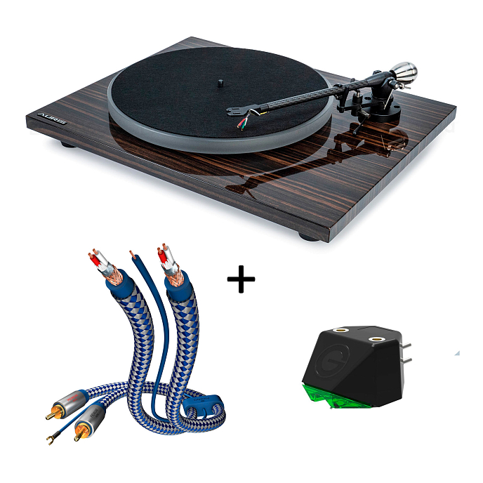 Комплект Auris Blues Zebrano + Goldring E2 + Inakustik Premium Phono Cable RCA-RCA 1.5m - рис.0