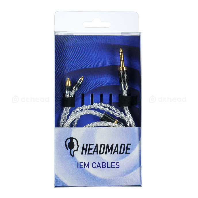 Кабель HeadMade IEM MMCX - 4.4mm Silver 1.2m - рис.1