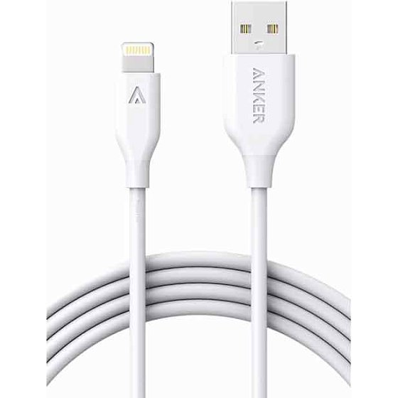 Кабель Anker PowerLine USB to Lightning 0.9m White - рис.0