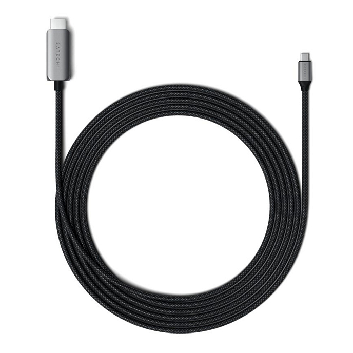 Кабель Satechi USB-C To HDMI 2.1 8K Cable Space Grey - рис.0