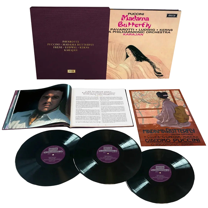 Бокс-сет Pavarotti, Luciano - Karajan, Herbert von - Puccini: Madama Butterfly (Box set) - 3LP - рис.1