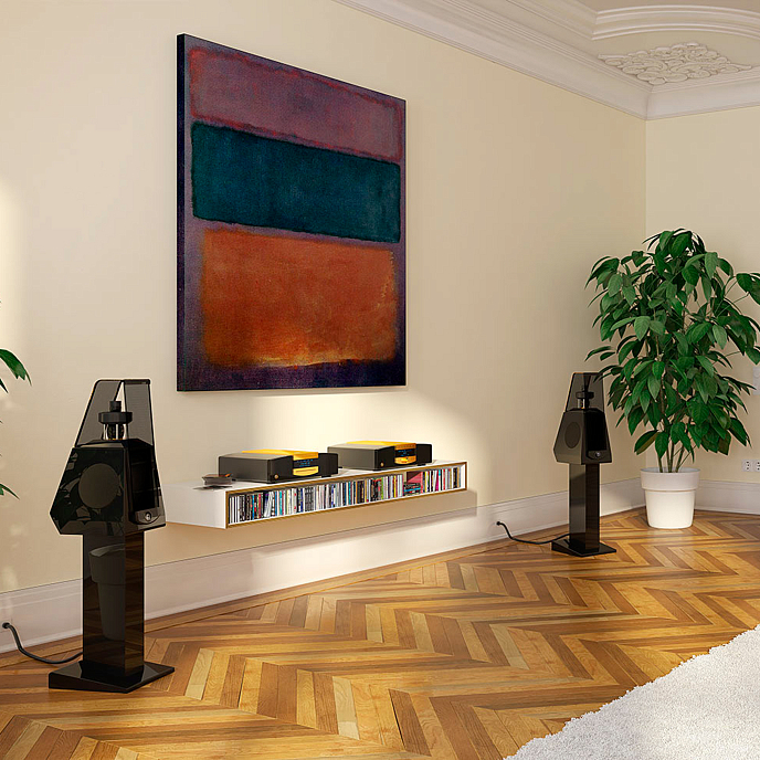 Стойки под акустику MBL 126 Stand Piano Black - рис.1