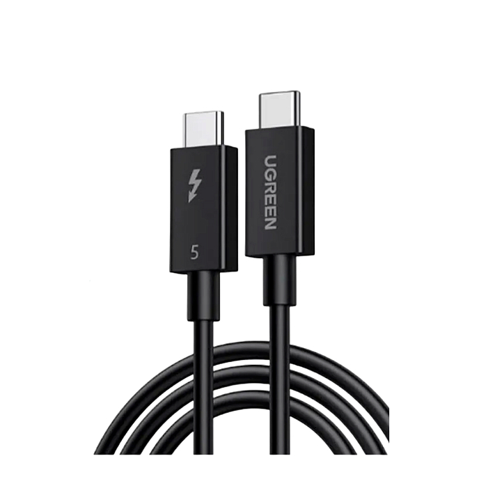 Кабель UGREEN L703 ThunderboltTM 5 Black 1m - рис.0