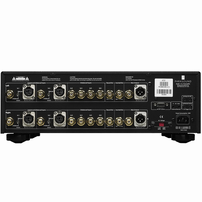 Предусилитель Parasound JC2 BP Black - рис.1