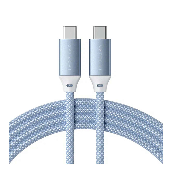 Кабель Satechi USB-C - USB-C 100W Blue 2m - рис.0