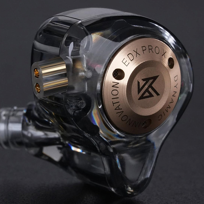 Наушники внутриканальные KZ EDX PRO X with mic Gray - рис.1