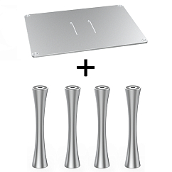 Стойка для Hi-Fi ddHiFi HS400 + SR100 x 4 Anodized Silver/Silver