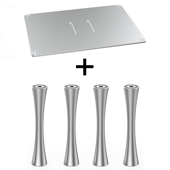 Стойка для Hi-Fi ddHiFi HS400 + SR100 x 4 Anodized Silver/Silver - рис.0