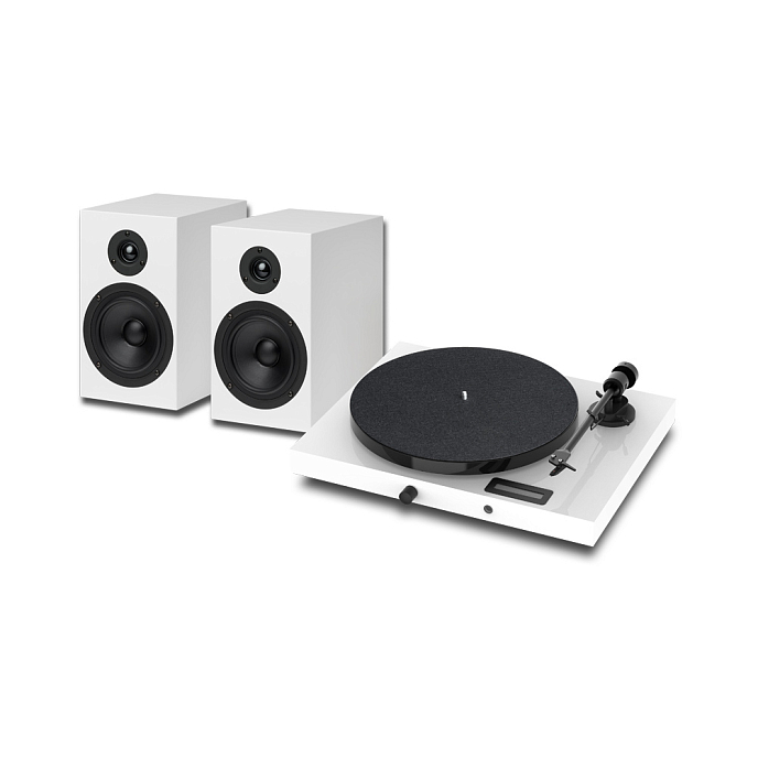 Проигрыватель винила Pro-Ject SET JukeBox E1 + Speaker Box 5 White - рис.0